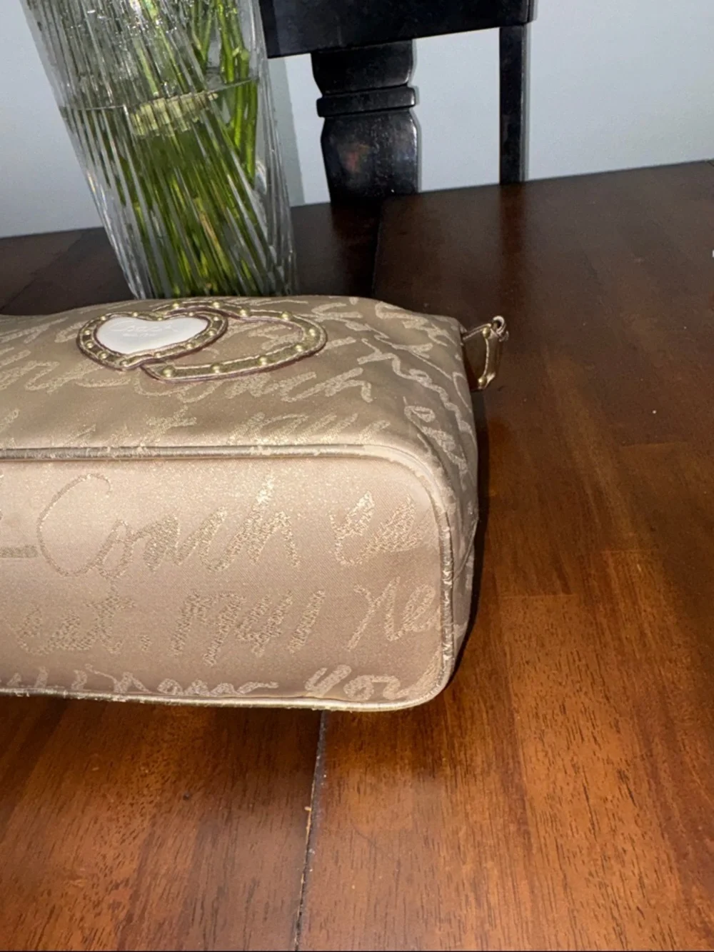 Coach Poppy Lurex Hobo Signature Script in GUC. - Picture 7 of 11